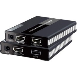 Extender KVM Techly HDMI/USB Cat.6 po skrętce do 60m