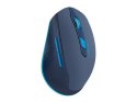 Natec Mysz bezprzewodowa Siskin 2400DPI niebieska z cichym klikiem