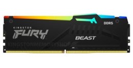 Kingston Pamięć DDR5 Fury Beast Black RGB 16GB(1*16GB)/6000 CL36 EXPO