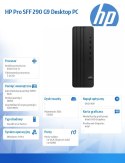 HP Inc. Komputer Pro SFF 290 G9 i3-13100 512GB/8GB/DVD/W11P 935Z8EA