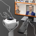 Kamera j5create 360° AI-Powered Webcam with Speakerphone USB-C/USB Type A; kolor biało-czarny JVU368-N