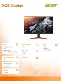 Acer Monitor 24.5 cala KG251QJbmidpx