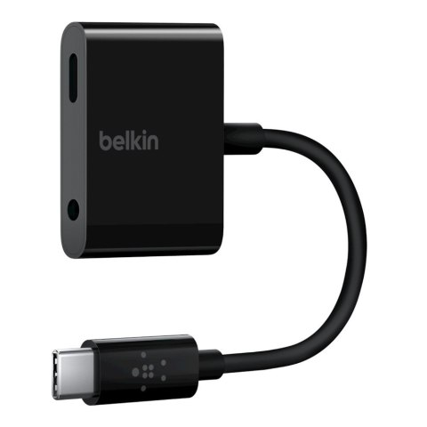 Belkin Adapter przejsciówka USB-C do USB-C/3,5mm Audio 13cm czarny