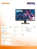 Benq Monitor 27 cali EW2780U LED 5ms/1300:1/HDMI/IPS