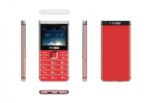Maxcom Telefon MM 760 Dual SIM Czerwony