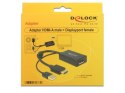 Delock Adapter HDMI(M)+USB(Power)->Displayport 1.2(F) 24cm