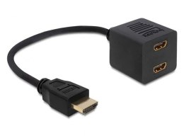 Delock Adapter HDMI(M)v1.4->2xHDMI(F)v1.4
