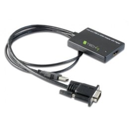 Techly Adapter VGA na HDMI z Audio, zasilane z USB