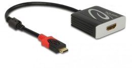 Delock Adapter USB C(M)->HDMI(F) 4K 60Hz (THUNDERBOLT 3/DISPLAYPORT ALTMODE Aktywny czarny