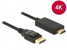 Delock Kabel DisplayPort v1.2A - HDMI M/M 4K 5M czarny Premium
