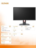 ZOWIE Monitor BENQ XL2540K LED 1ms/12MLN:1/HDMI/GAMING