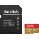 SanDisk Karta pamięci Extreme microSDXC 256GB 160/90 MB/s A2 V30 U3