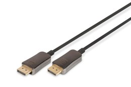 Digitus Kabel połączeniowy hybrydowy AOC DisplayPort 1.4 8K/60Hz UHD DP/DP M/M 10m Czarny