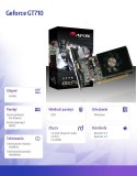 AFOX Karta graficzna - Geforce GT710 2GB DDR3 64Bit DVI HDMI VGA LP Radiator L1