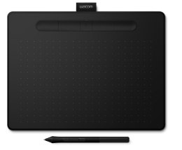 Wacom Intuos M, Bluetooth - tablet piórkowy, czarny + 3 softy graficzne