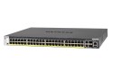 M4300-52G-PoE+ (550W PSU) Stackable Managed Switch with 48x1G PoE+ and 4x10G including 2x10GBASE-T and 2xSFP+ Layer 3