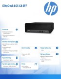 HP Inc. Komputer EliteDesk 805SFF G8 R7-5750 1TB/32GB/W10P 4H6E0EA