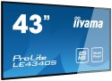 IIYAMA Monitor 43 LE4340S-B3 VA/FHD/HDMI/VGA/USB/RJ45/2X10W/16/7