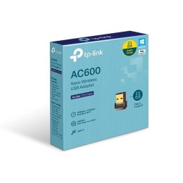 Dwupasmowa, bezprzewodowa karta sieciowa , AC600 Nano Wi-Fi USB Adapter,433Mbps at 5GHz + 200Mbps at 2.4GHz, USB 2.0