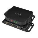 LogiLink Splitter 1 do 2x HDMI 2.0b 4K, z uchwytem montażowym