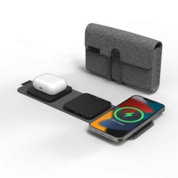 Mophie Snap+ travel charger - bezprzewodowa ładowarka podróżna kompatybilna z MagSafe (black)
