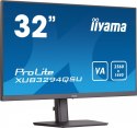 IIYAMA Monitor 32 cale XUB3294QSU-B1 VA,WQHD,HDMI,DP,HAS(150mm),USB3.0,2x2W