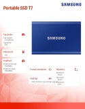 Samsung Dysk SSD Portable T7 1TB USB 3.2 GEN.2 BLUE