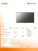 LG Electronics Monitor 55 cali 55XS2E 2500cd/m2