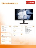 Lenovo Monitor 23.8 ThinkVision P24h-20 WLED LCD 61F4GAT1EU