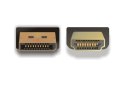 Delock Kabel DISPLAYPORT M->HDMI M 5m Gold